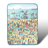 Where's Waldo On The Beach Lightweight Fleece Throw Blanket | 45 x 60 Inches