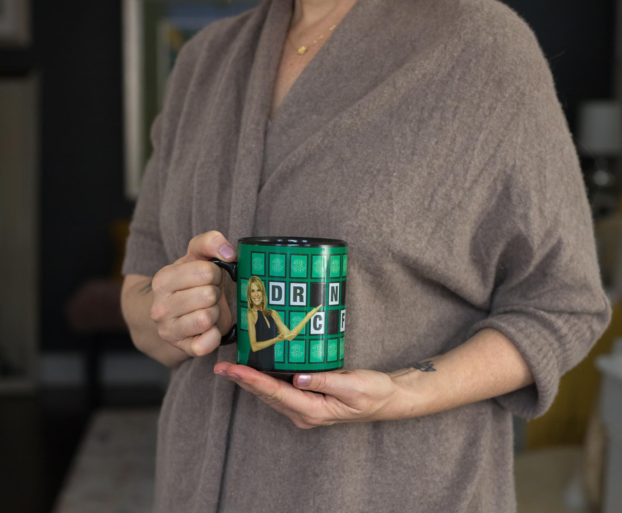 Wheel of Fortune "Drink More Coffee" Color-Changing Mug | Holds 16 Ounces