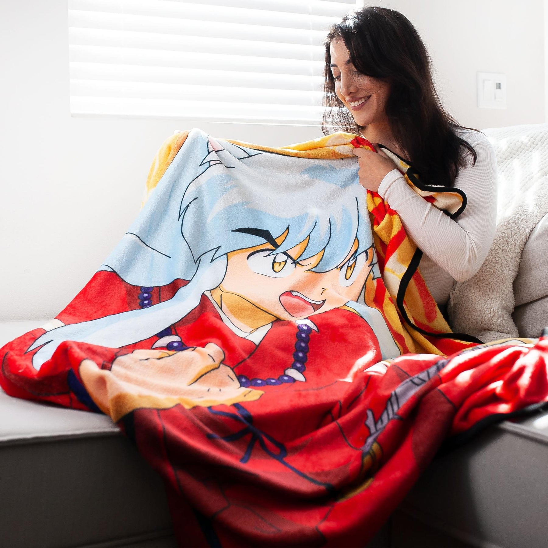 Inuyasha Fleece Throw Blanket | 45 x 60 Inches