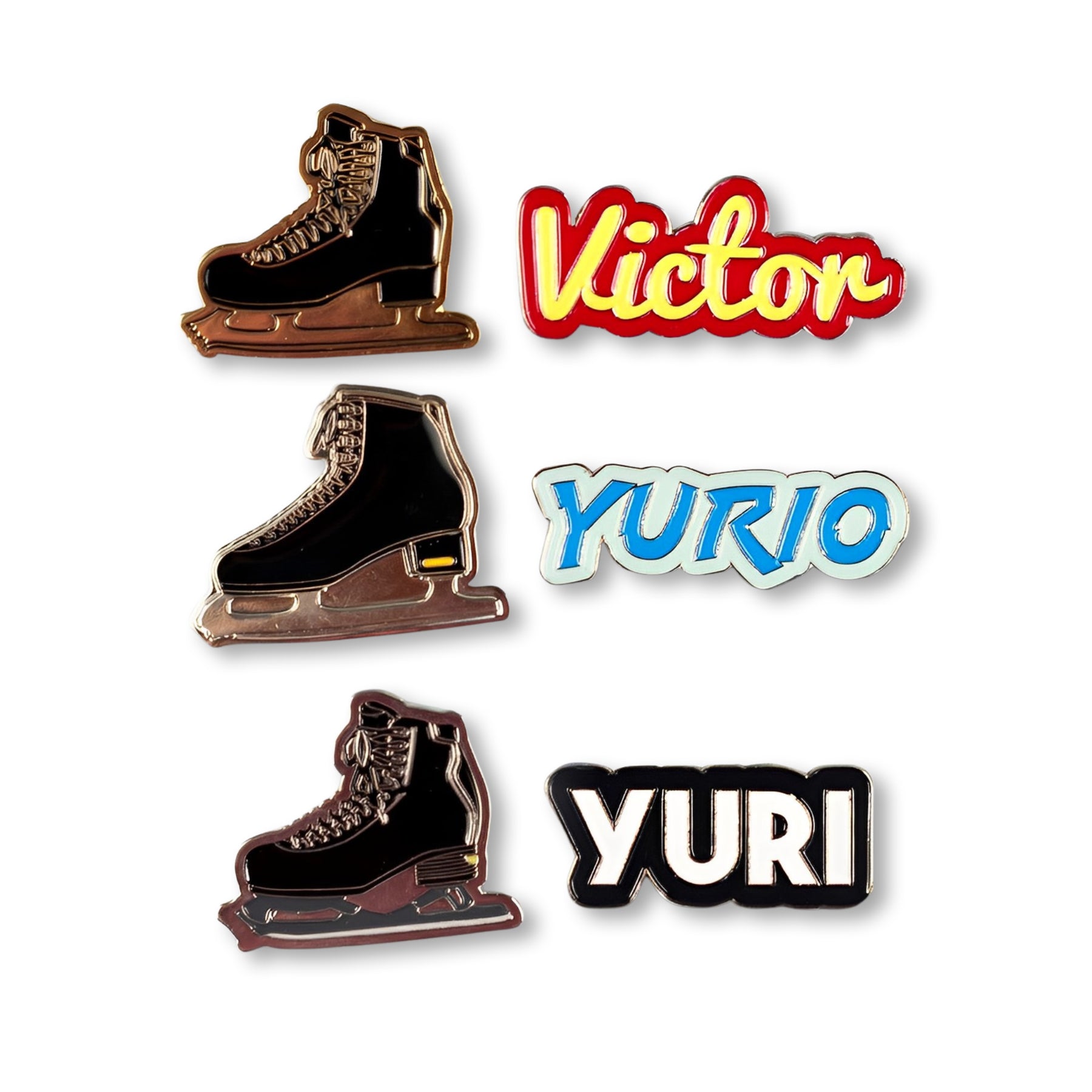 Yuri On Ice Collectible Enamel Pin Set| 6 Pack Collector’s Edition