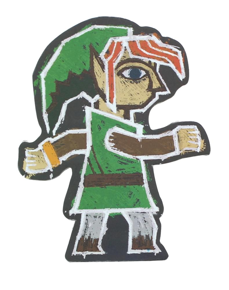 The Legend of Zelda Link Painting 4-Inch Auto Magnet
