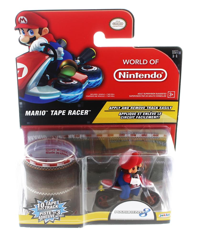 World of Nintendo Tape Racer Action Figure: Mario