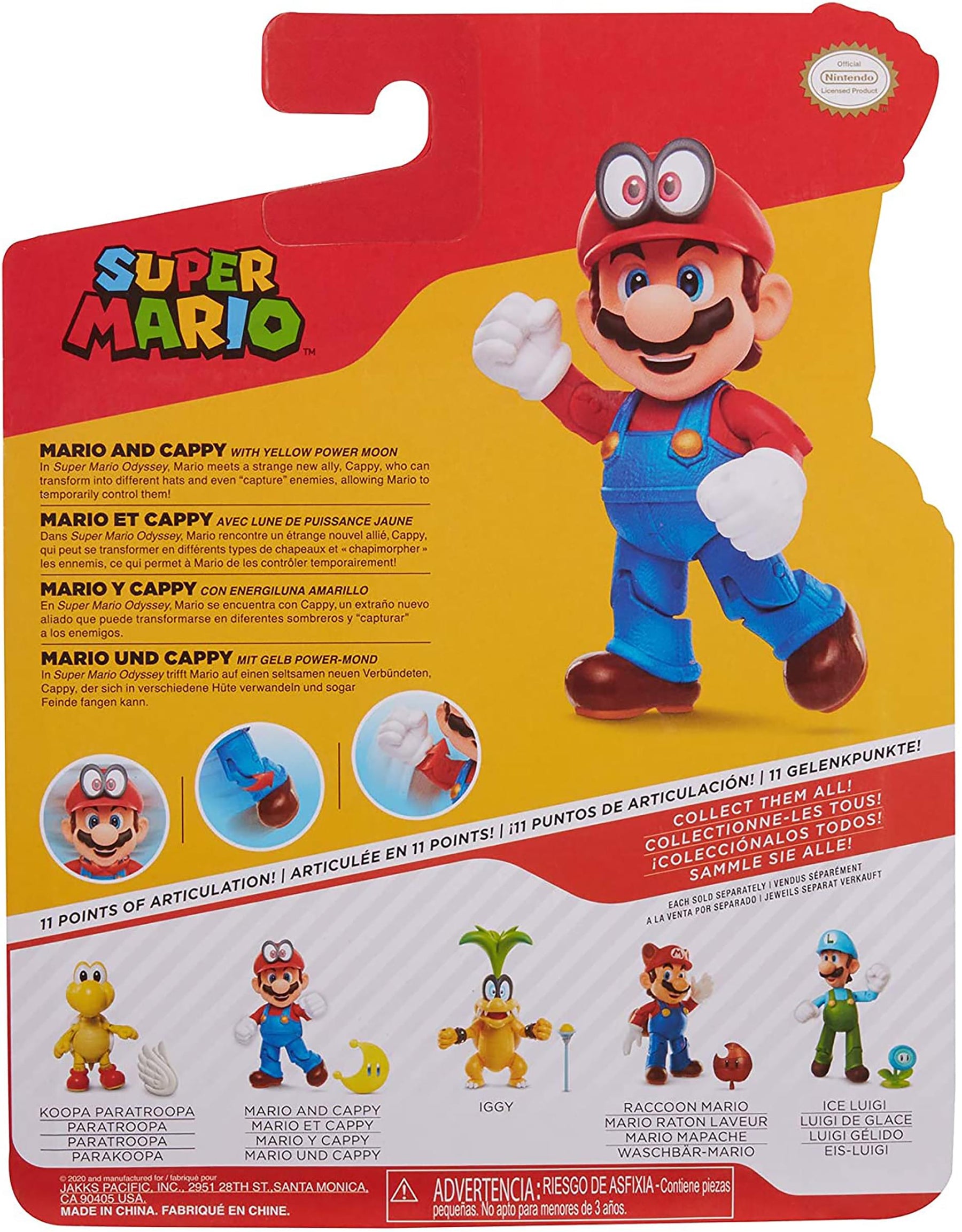 Super Mario World of Nintendo 4 Inch Figure | Mario & Cappy