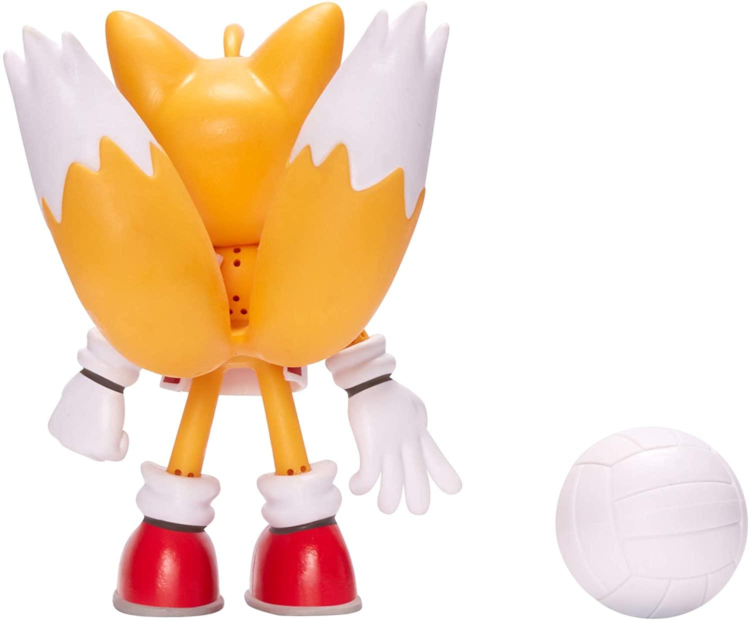 Sonic the Hedgehog 4 Inch Bendable Figure | Volleyball Tails