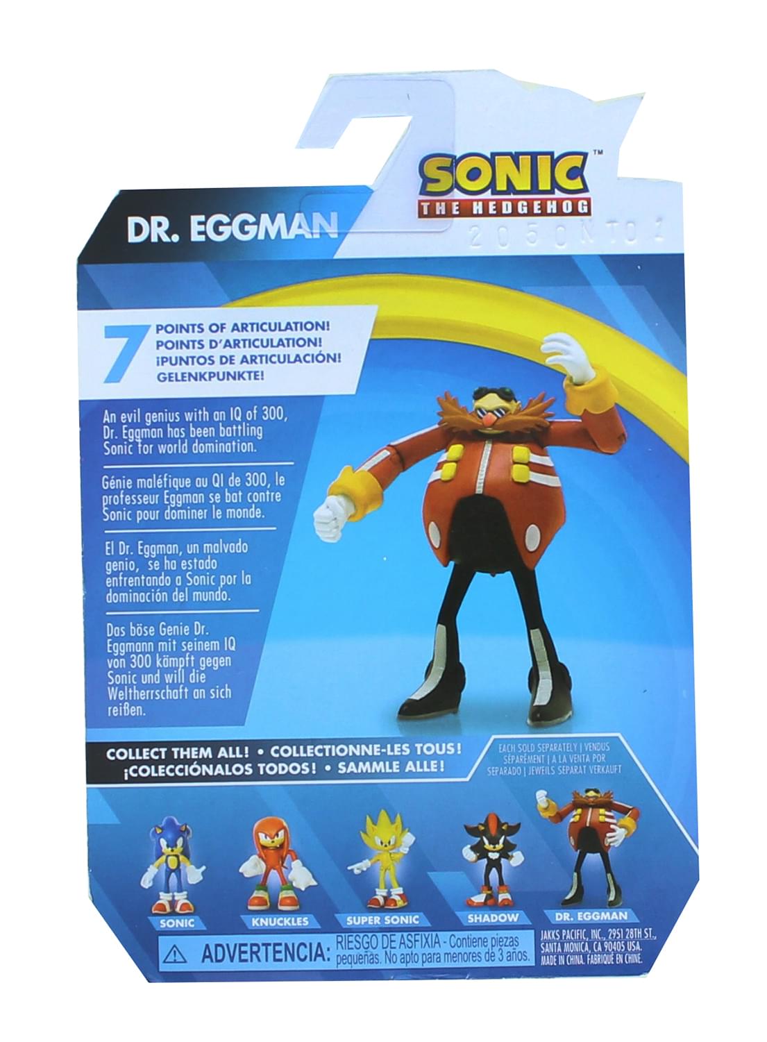 Sonic the Hedgehog 2.5 Inch Action Figure | Dr. Eggman