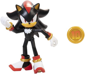 Sonic the Hedgehog 4 Inch Action Figure | Shadow w/ Super Ring