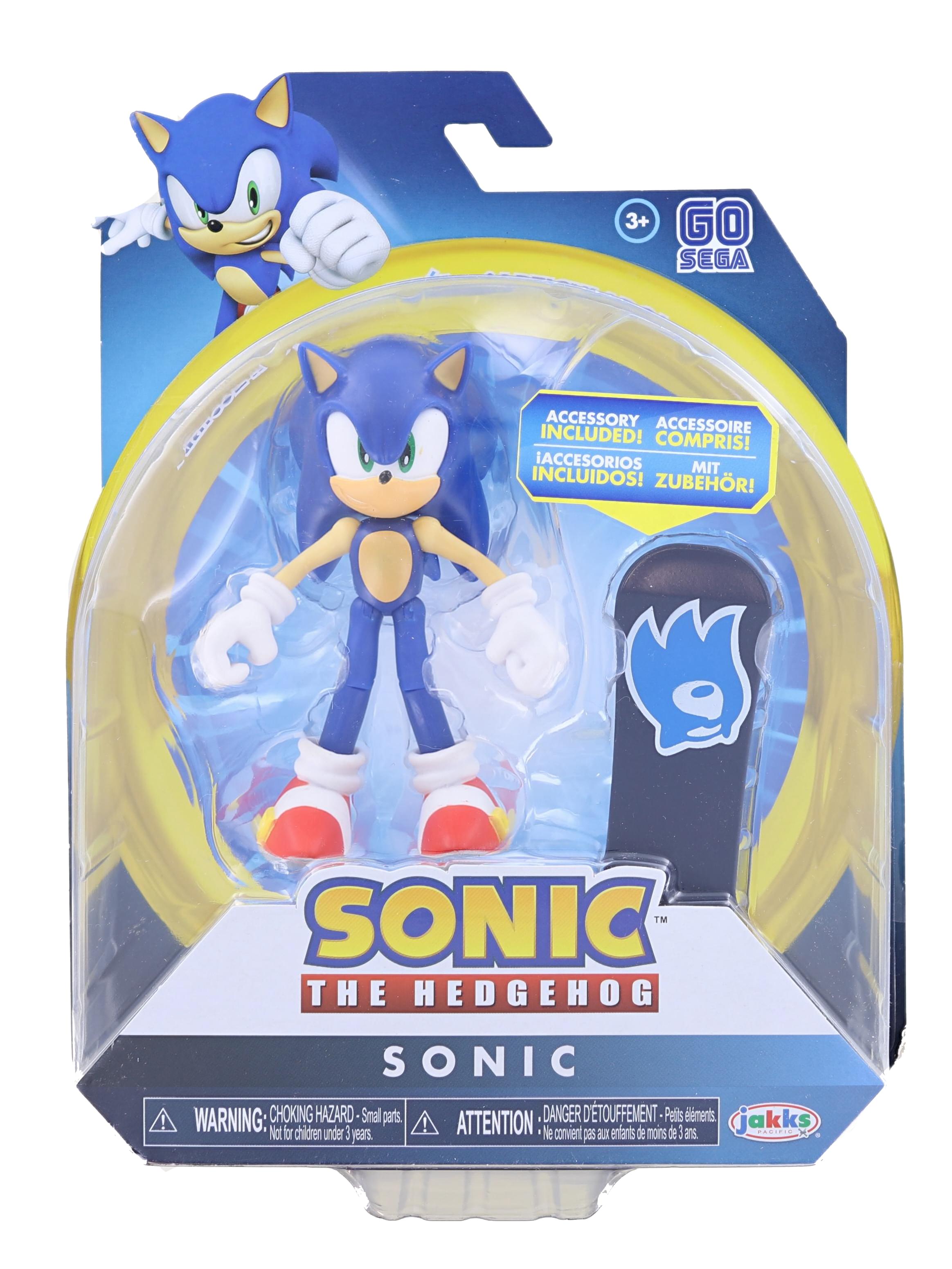 Sonic the Hedgehog 4 Inch Figure | Modern Sonic w/ Snowboard