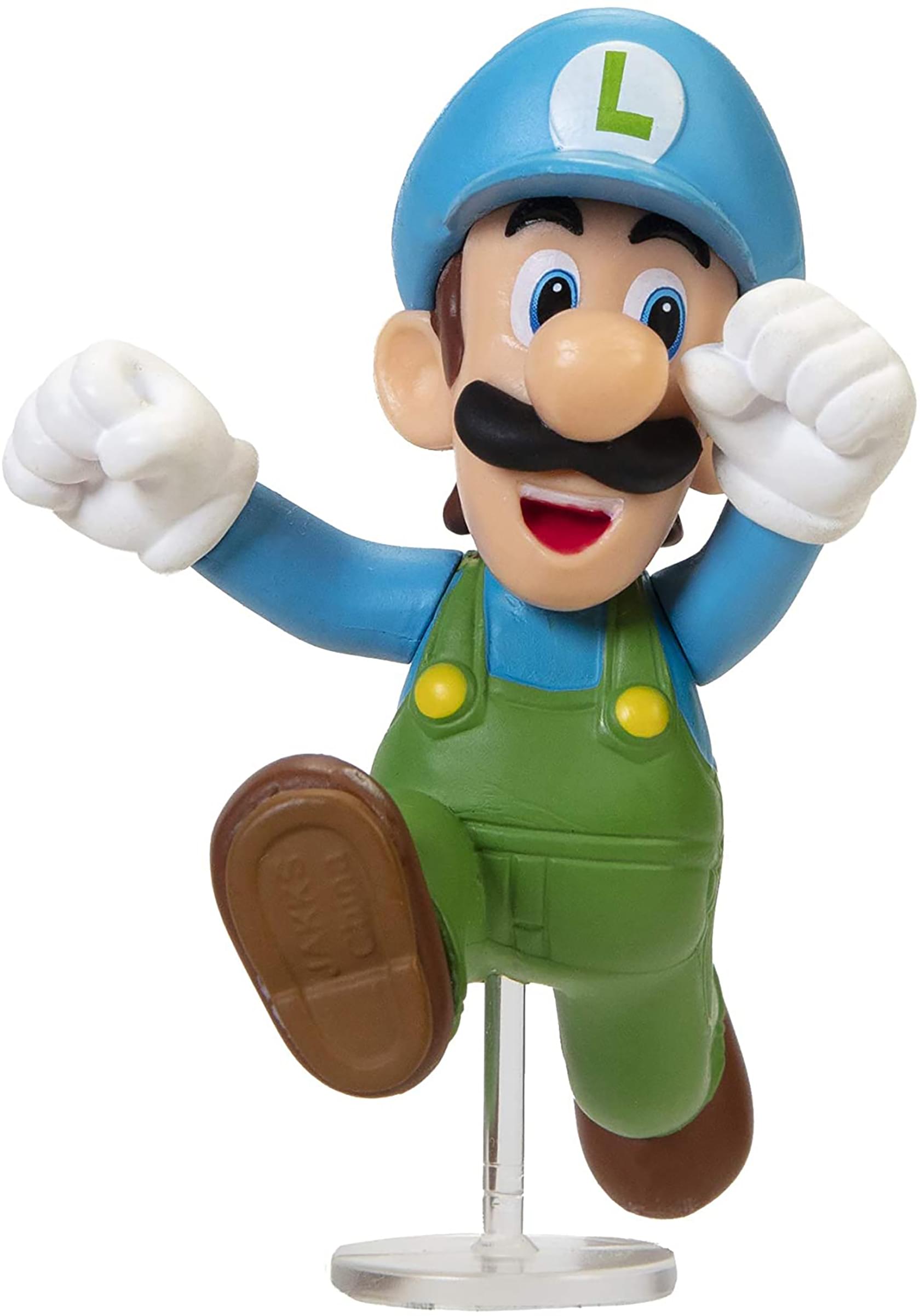 Super Mario World of Nintendo 2.5 Inch Figure | Running Ice Luigi