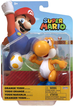 Super Mario World of Nintendo 4 Inch Figure | Orange Yoshi