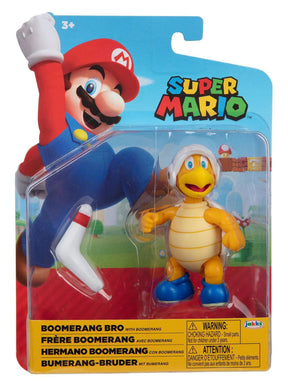 Super Mario 4 Inch Action Figure | Hammer Bro w/ Boomerang
