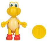 Super Mario 4 Inch Action Figure | Red Koopa w/ Coin