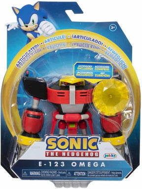 Sonic the Hedgehog 4 Inch Figure | E-123 Omega with Yellow Chaos Emerald