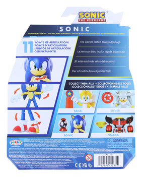 Sonic the Hedgehog 4 Inch Figure | Sonic (Modern) with Invincible Item Box
