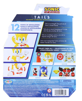 Sonic the Hedgehog 4 Inch Figure | Tails (Modern) with Checkpoint