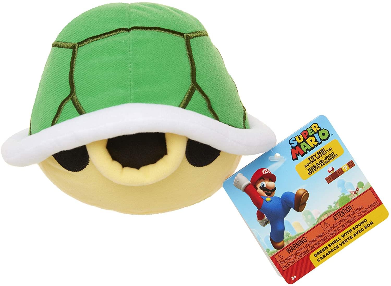 Super Mario Bros. 8 Inch Turtle Shell Plush with Sound