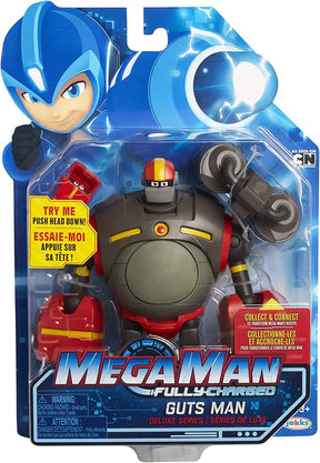Mega Man Fully Charged 7 Inch Action Figure | Guts Man