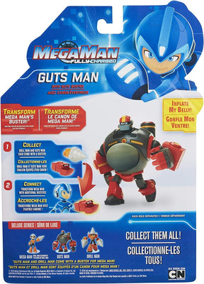 Mega Man Fully Charged 7 Inch Action Figure | Guts Man