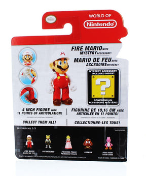 Super Mario Bros. 4" Figures Series 3 Mario w/ Fire Flower