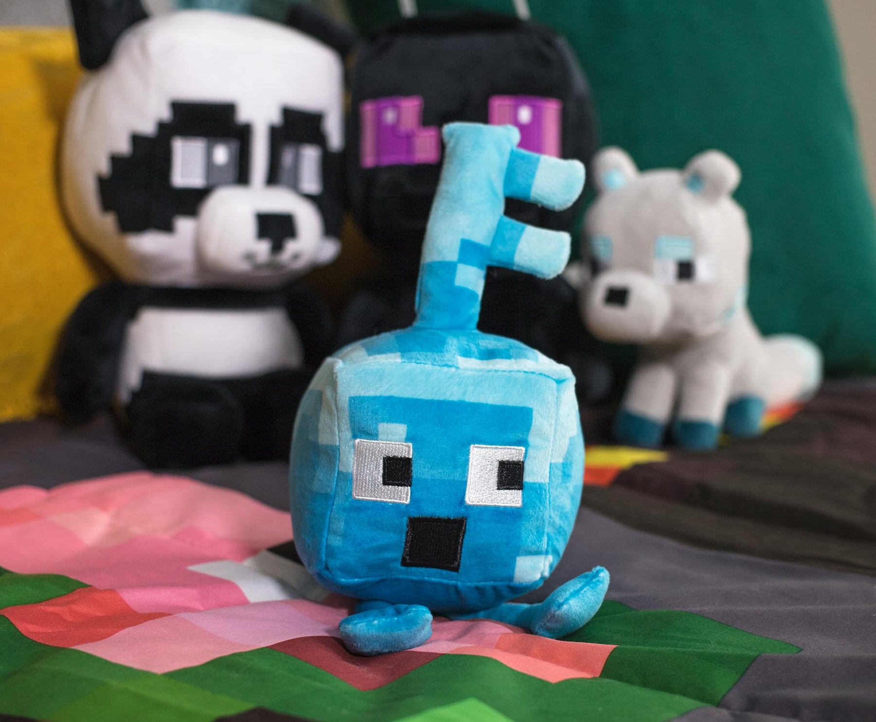 Minecraft Dungeons Happy Explorer Series Diamond Key Golem Plush Toy | 7 Inches