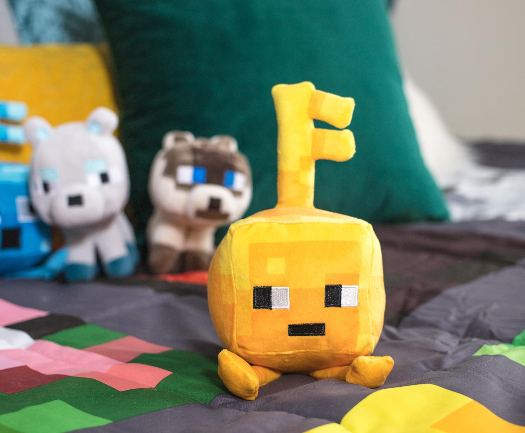 Minecraft Dungeons Happy Explorer Series Gold Key Golem Plush Toy | 7 Inches