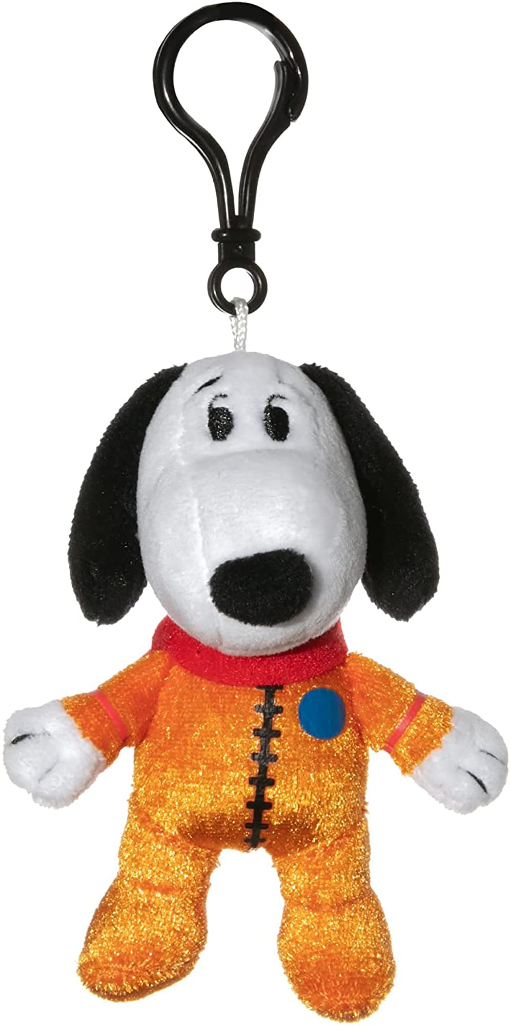 Snoopy in Space 4 Inch Plush Clip | Snoopy in Orange Astronaut Suit