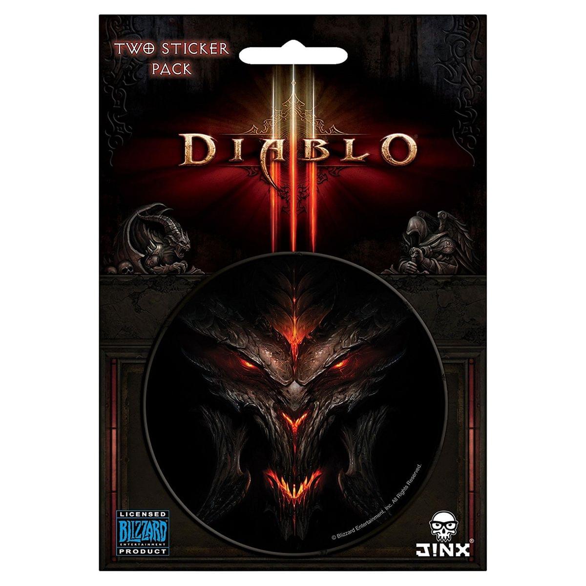 Diablo III 3" Round Sticker 2-Pack: Diablo, Lord of Terror