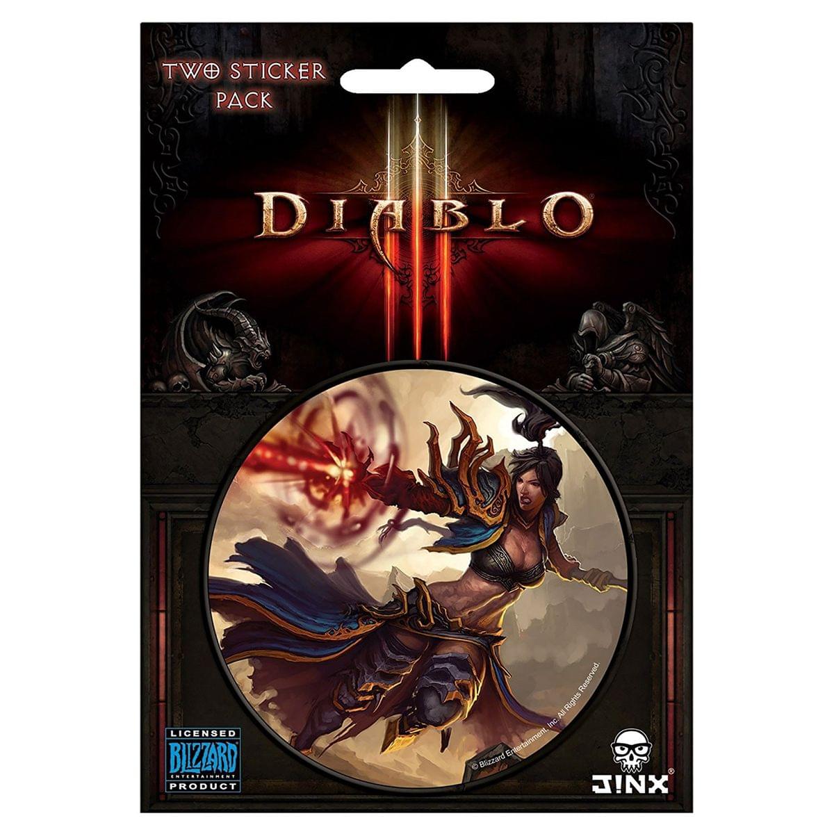 Diablo III 3" Round Sticker 2-Pack: Wizard Class