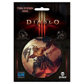 Diablo III 3" Round Sticker 2-Pack: Barbarian Class