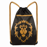 World of Warcraft Alliance Loot Bag 14 x 19 Inch Drawstring Cinch Backpack