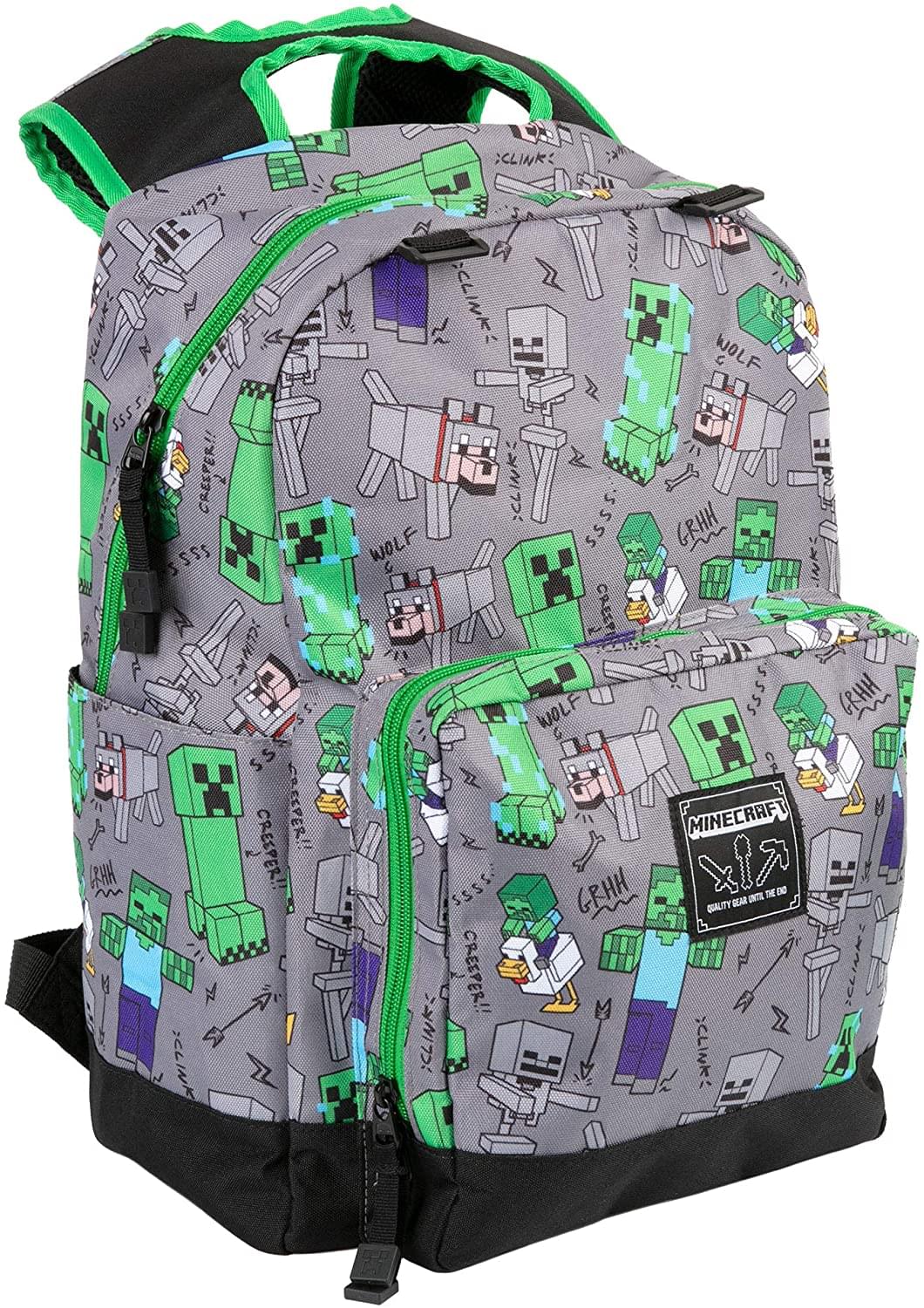 Minecraft Overworld All Over 17 Inch Backpack
