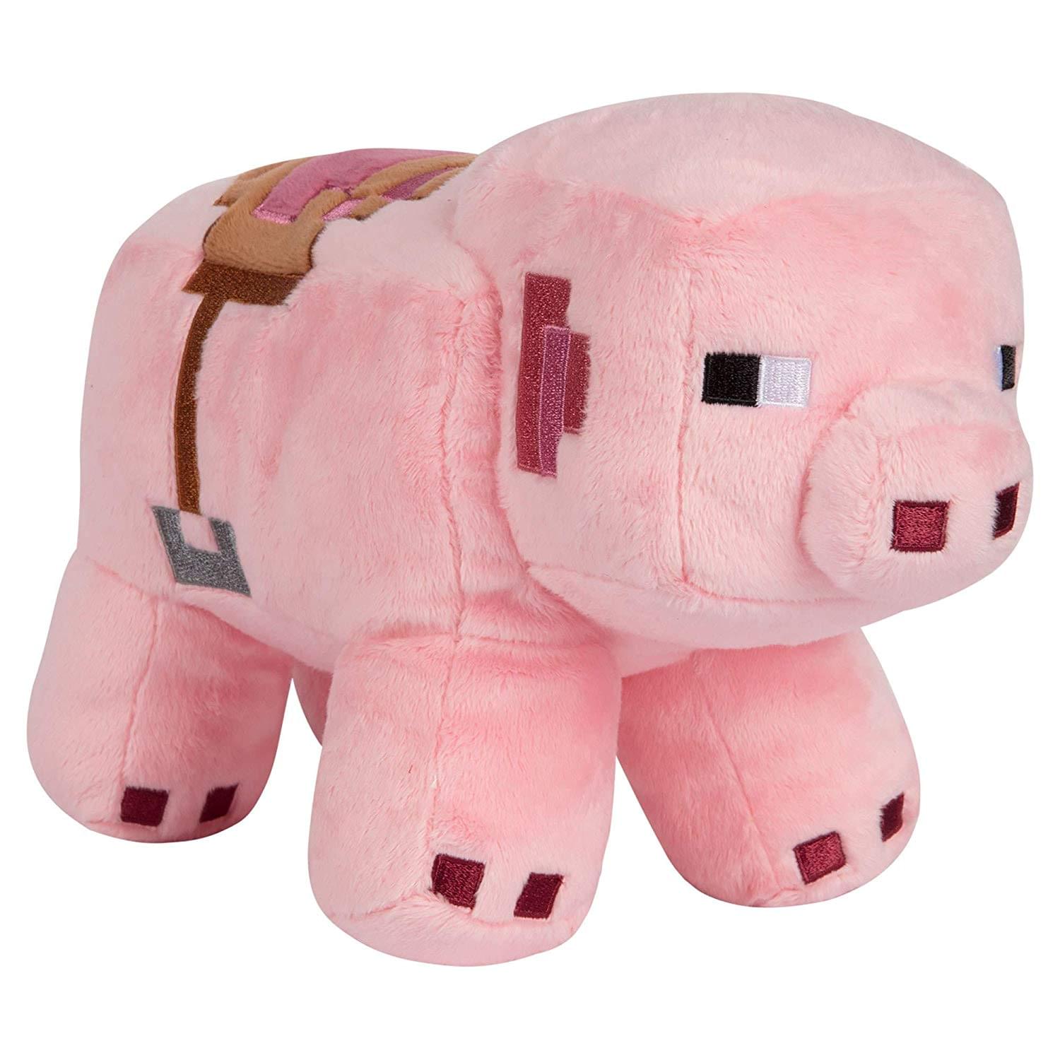 Minecraft Adventure Series 6.5 Inch Collectible Plush Toy - Saddled Pig