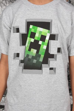 Minecraft Creeper Inside Youth T-Shirt