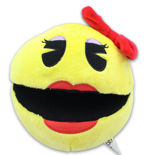 Pac-Man 7 Inch Stuffed Character Plush | Ms. Pac-Man