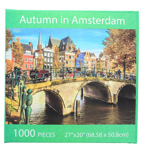 Autumn In Amsterdam 1000 Piece Jigsaw Puzzle