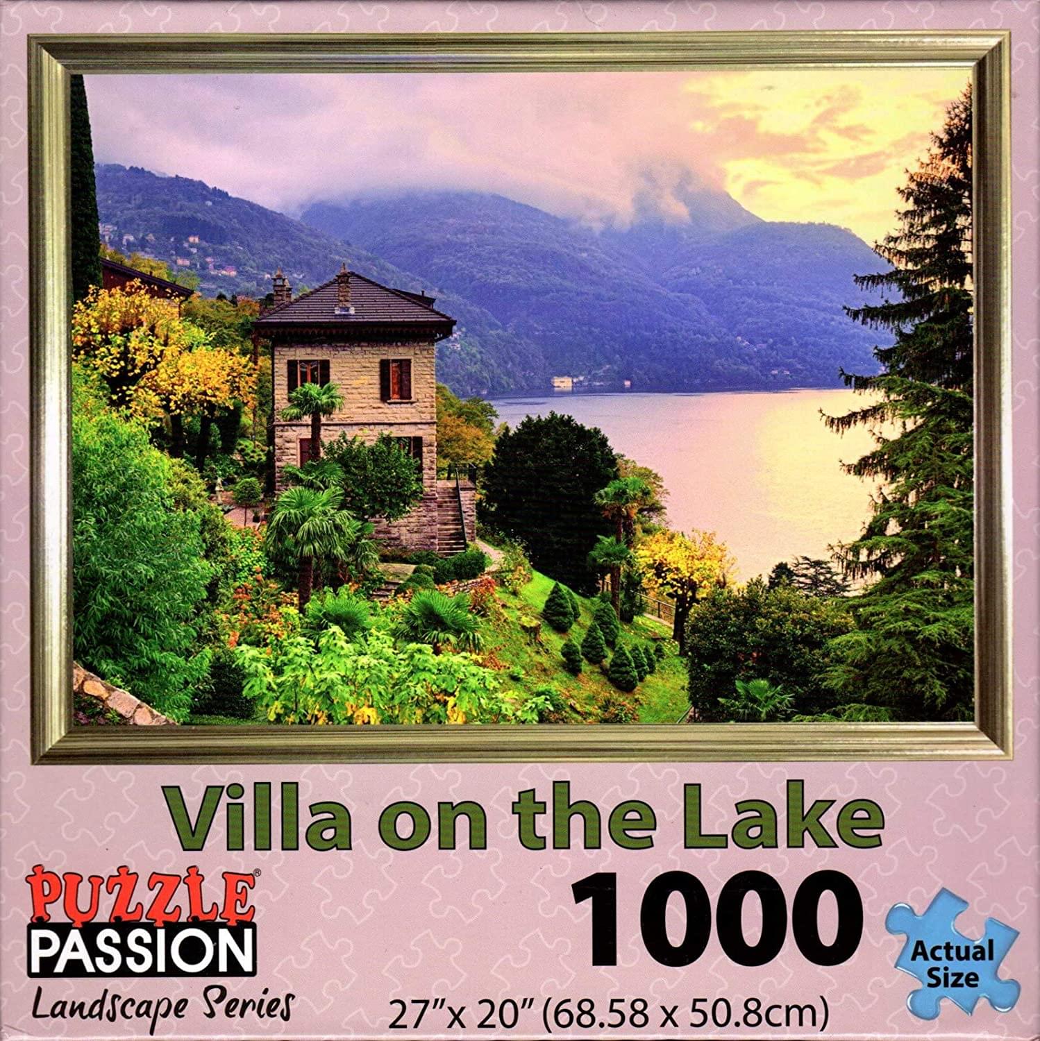 Villa On Lake 1000 Piece Landscape Jigsaw Puzzle
