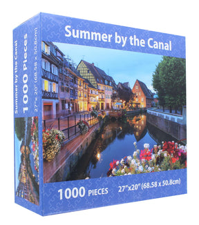 Summer Canal 1000 Piece Landscape Jigsaw Puzzle