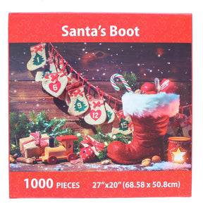 Santas Boot 1000 Piece Jigsaw Puzzle