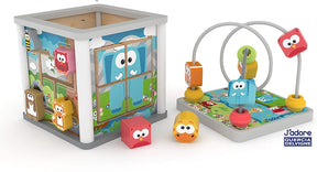 J'adore Wooden Zoo Animal Mini 5-in-1 Activity Cube Center