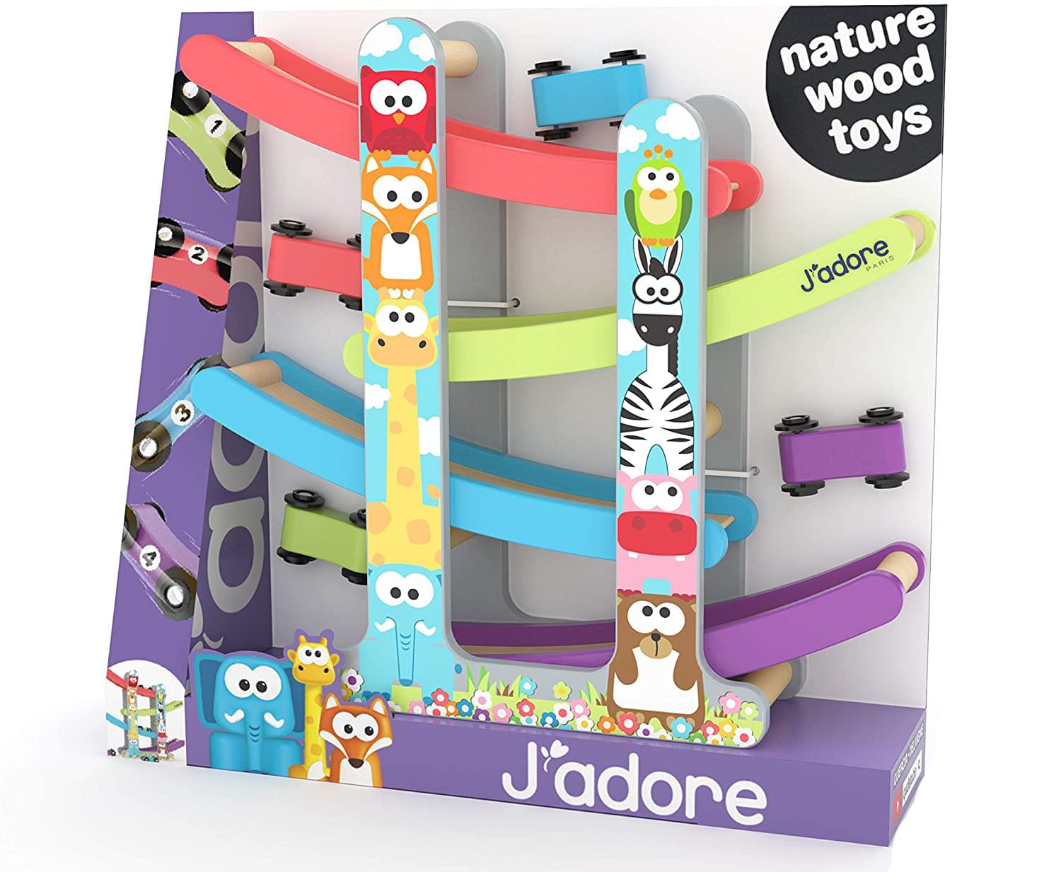 J'adore Wooden Animal Race Track Playset