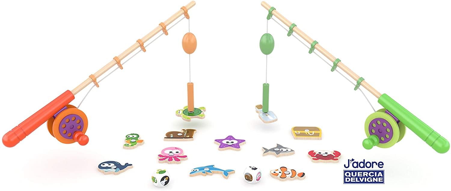 J'adore Wooden Magnetic Fishing Game Toy