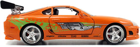 Fast & Furious Brian & Orange Toyota Supra 1:24 Die Cast Vehicle with Figure
