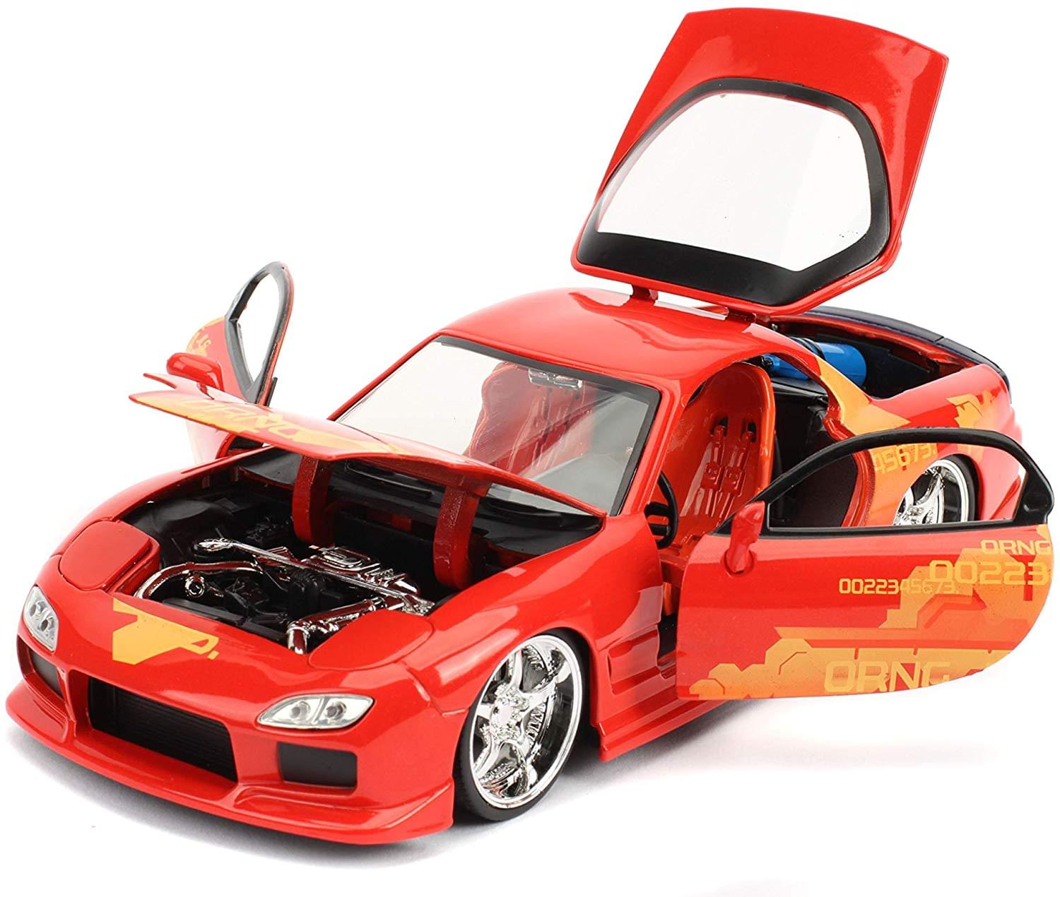 Fast & Furious Julius' Orange Mazda RX-7 1:24 Die Cast Vehicle