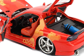 Fast & Furious Julius' Orange Mazda RX-7 1:24 Die Cast Vehicle