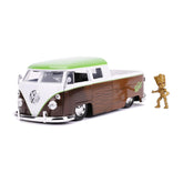 Marvel 1:24 Groot 1962 Volkswagen Bus Diecast Car and Figure