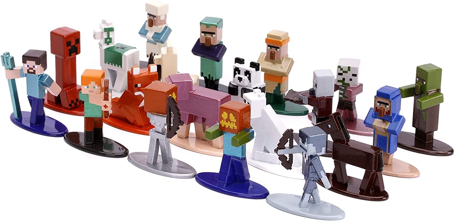 Minecraft Nano Metalfigs 20 Pack Wave 3 | 1.65 Inch Die-Cast Metal Figures
