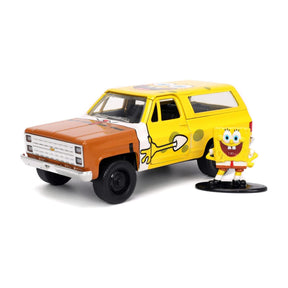 SpongeBob 1:32 1980 Chevy Blazer K5 Diecast Car and Figure