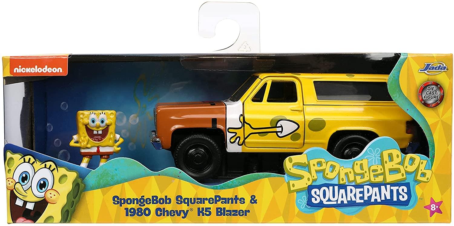 SpongeBob 1:32 1980 Chevy Blazer K5 Diecast Car and Figure