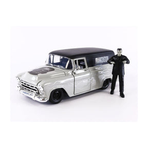Universal Monsters 1:24 Frankenstein 1957 Chevy Suburban Diecast Car and Figure