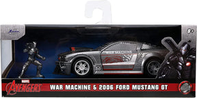 Marvel 1:32 War Machine 2006 Ford Mustang GT Diecast Car and Figure