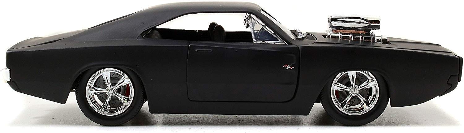 Fast & Furious Dom's Matte Black 1970 Dodge Charger R/T 1:24 Die Cast Vehicle